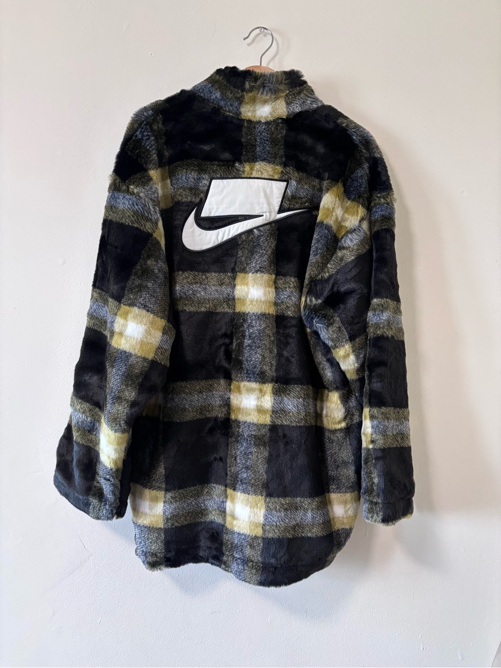 Nike Plaid Fuzzy Jacket